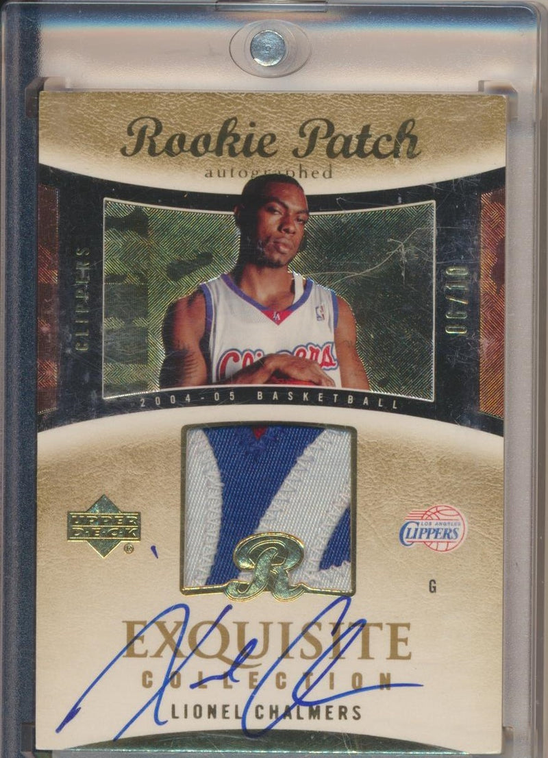 Upper Deck 2004-2005 Exquisite Collection Gold RPA #71 Lionel Chalmers 6/10