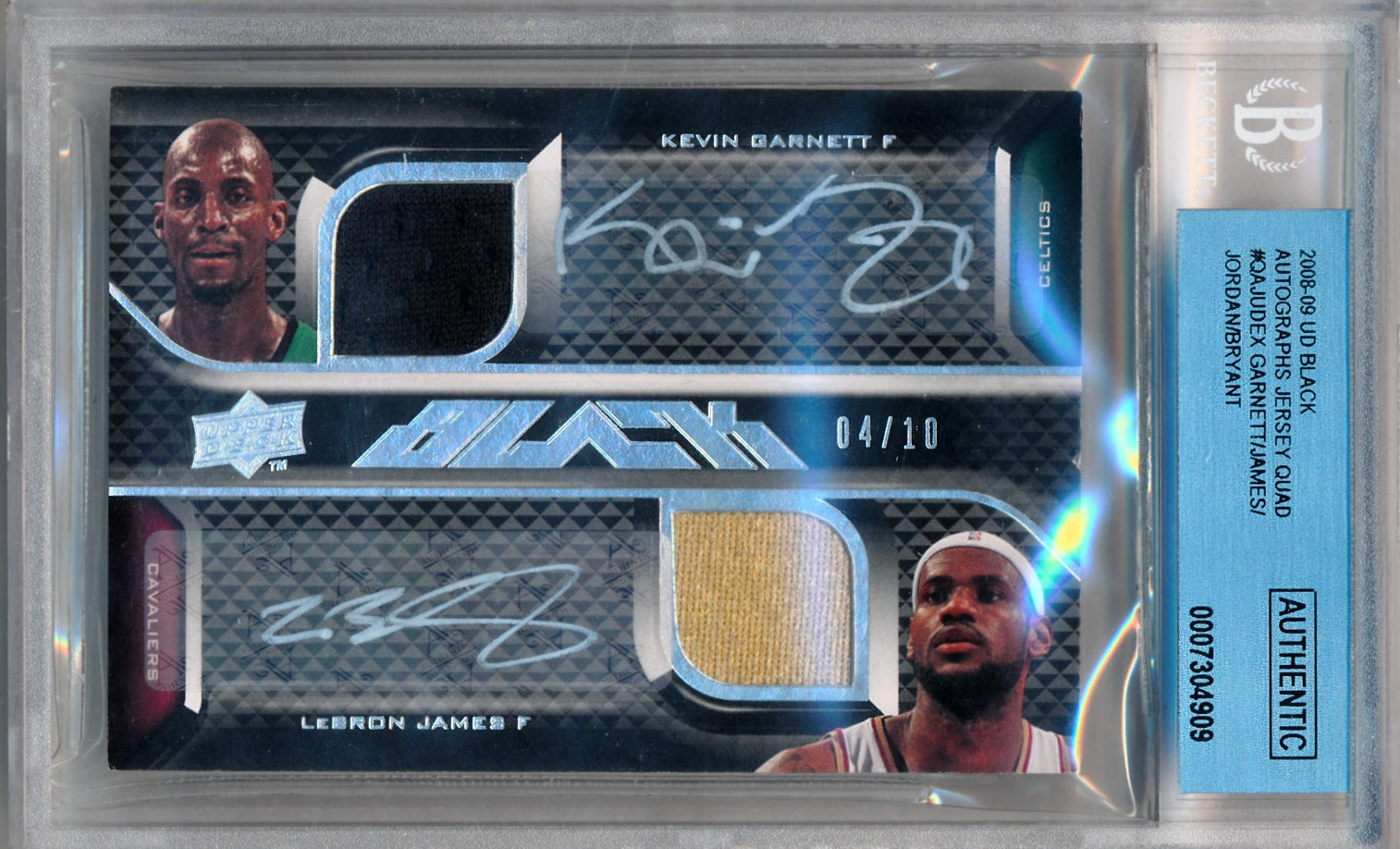 NBAカード UD BLACK Quad auto patch 5枚限定 72986793-e613-4492-bf1c-
