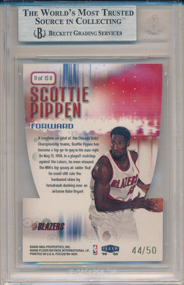 Fleer 1999-2000 Focus Soar Subjects #11/15U Scottie Pippen 44/50 / BGS Grade 8.5