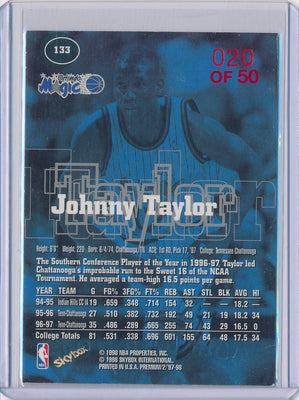 SkyBox 1997-1998 Premium Star Rubies #133 Johnny Taylor 20/50