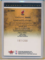 Fleer 2003-2004 Final Flair Edition Autograph Collection #AC-DWW Dwyane Wade 197/200