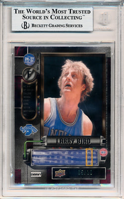 Upper Deck 2011-12 Fleer Retro Precious Metal Gems GREEN #PM-37 Larry Bird 5/10 / BGS Grade 9