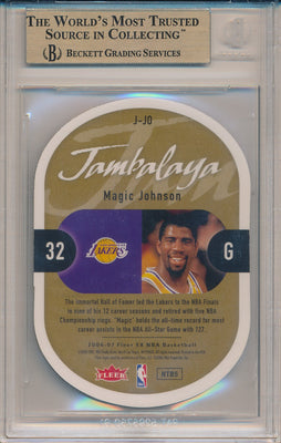 Fleer 2006-2007 E-X Jambalaya #J-JO Magic Johnson  / BGS Grade 10