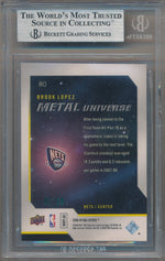 Skybox 2008-09 Metal Universe Precious Metal Gems Green #80 Brook Lopez 07/50 / BGS Grade 9