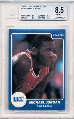 Star 1985 Star Lite All-Stars #4 Michael Jordan  / BGS Grade 8.5