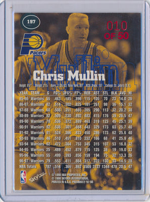 SkyBox 1997-1998 Premium Star Rubies #197 Chris Mullin 10/50