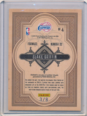 Panini 2010-2011 Gold Standard Gold Mining #4 Blake Griffin 3/8