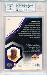 Upper Deck 2004-2005 SP Authentic  Authentic Fabrics Autographed #KB Kobe Bryant 20/50 / BGS Grade 9 / Auto Grade 10