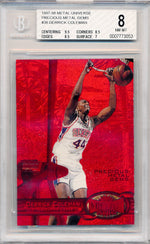 Skybox 1997-1998 Metal Universe Precious Metal Gems #38 Derrick Coleman 31/100 / BGS Grade 8