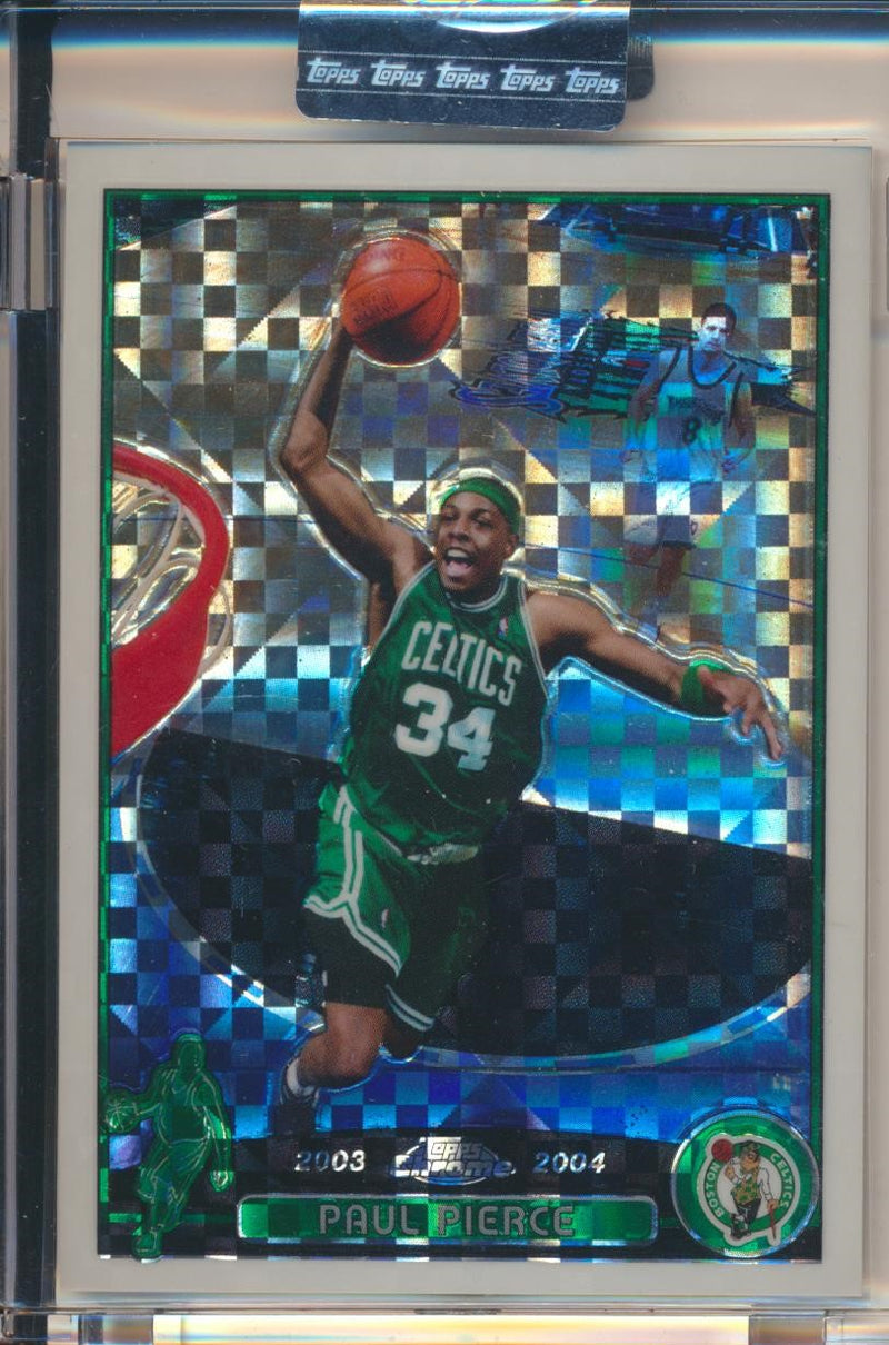 Topps  2003-2004 Chrome  X-Fractor #14 Paul Pierce 181/220