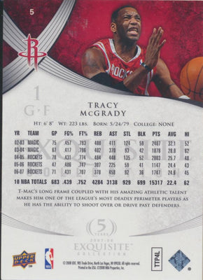 Upper Deck 2007-2008 Exquisite Collection Base #5 Tracy McGrady 107/225