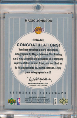 Upper Deck 2006-2007 Chronology Basketball Heroes #6AYW Magic Johnson 3/10