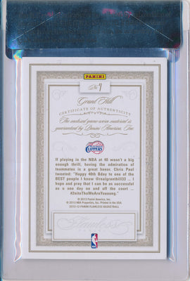 Panini 2012-2013 Flawless Emerald Jumbo Patches #7 Grant Hill 5/5 / BGS Grade 8.5