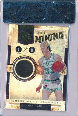 Panini 2010-2011 Gold Standard Gold Mining #16 Larry Bird 8/8 / BGS Grade 8.5