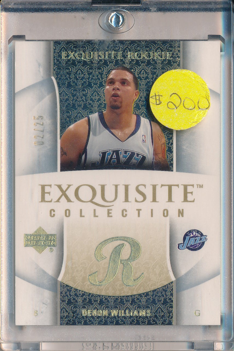 Upper Deck 2005-2006 Exquisite Collection Exquisite Rookie #45 Deron Williams 2/25