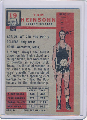 Boston Celtics  #19 Tom Heinsohn