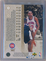 Upper Deck 1994-1995 SP Premier Prospects Diecut #3 Grant Hill