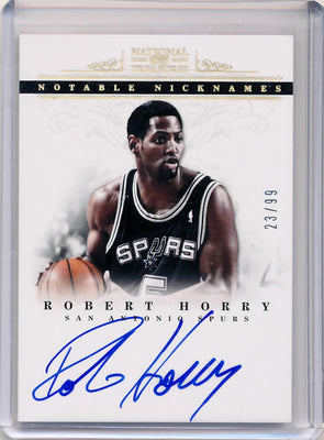 Panini 2012-2013 National Treasures  Notable Nicknames  #5 Robert Horry 23/99