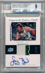 Upper Deck 2009-2010 Exquisite Collection Exquisite Collection #78E Larry Bird 17/25 / BGS Grade 9 / Auto Grade 10