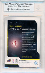 Skybox 2008-2009 Metal Universe Precious Metal Gems Green #12 Tracy Mcgrady 2/50 / BGS Grade 8.5