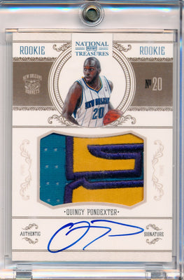 Panini 2010-2011 National Treasures  Century Platinum #224 Quincy Pondexter 4/5