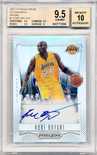 2012 Panini Kobe Anthology store #198 Kobe Bryant Graded CGG 10 Gem Mint