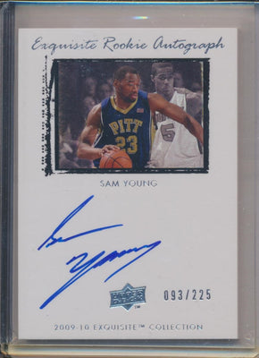 Upper Deck 2009-2010 Exquisite Collection Rookie Auto #55 Sam Young 93/225