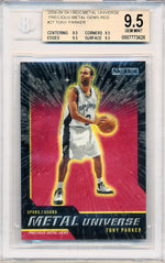 Skybox 2008-2009 Metal Universe Precious Metal Gems Red #27 Tony Parker 37/50 / BGS Grade 9.5