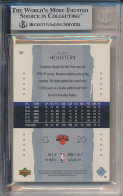 Upper Deck 2003-2004 Exquisite Collection Base #26 Allan Houston 99/225 / BGS Grade 9