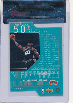 Upper Deck 1997-1998 SP Authentic Profiles #P27 David Robinson 97/100 / BGS Grade 8.5