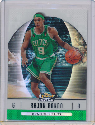 Topps 2006-07 Finest Refractors Green #72 Rajon Rondo 167/199