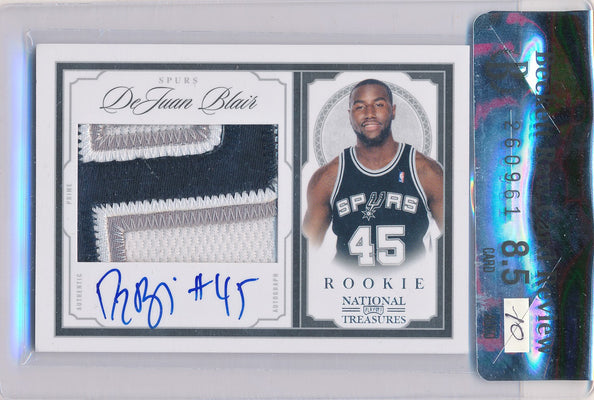 Panini 2009-2010 National Treasures Century Silver #232 Dejuan Blair 21/99 / Auto Grade 10