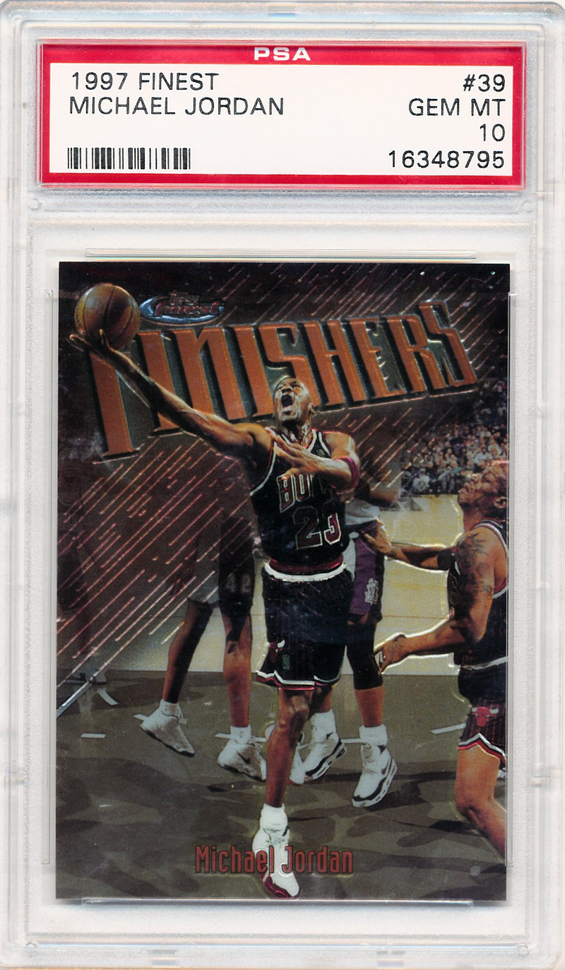 Topps 1997 Finest Finishers #39 Michael Jordan  / PSA Grade 10