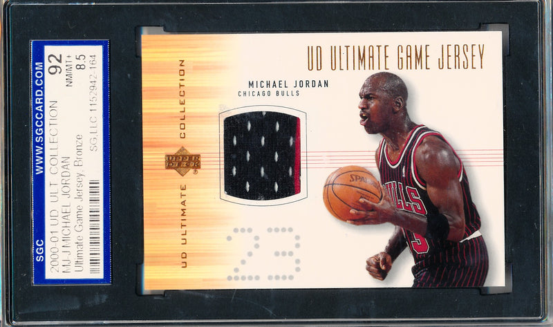 Upper Deck 2000-2001 Ultimate Collection Ultimate Game Jersey, Bronze #92 Michael Jordan