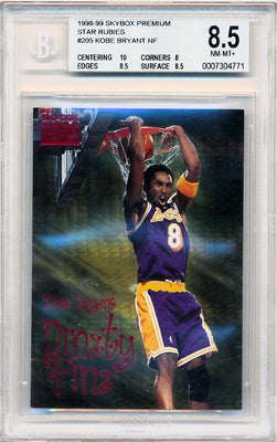 Skybox 1998-1999 Premium Star Rubies #205 Kobe Bryant 10/50 / BGS Grade 8.5