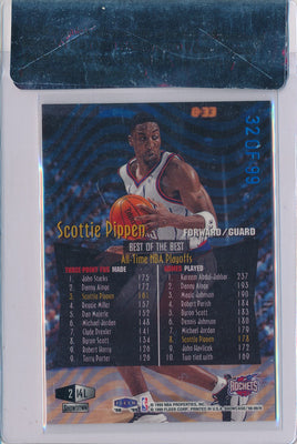 Fleer 1998-1999 Flair Showcase Passion Legacy Collection #214L Scottie Pippen 32/99 / BGS Grade 8.5