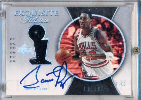 Upper Deck 2004-2005 Exquisite Collection Exquisite Titleists #ET-SP Scottie Pippen 5/6