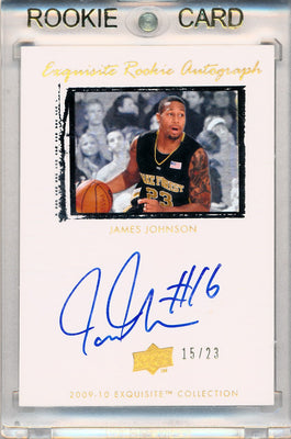 Upper Deck 2009-2010 Exquisite Collection Rookie Parallel #48 James Johnson 15/23