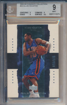 Upper Deck 2003-2004 Exquisite Collection Base #26 Allan Houston 99/225 / BGS Grade 9