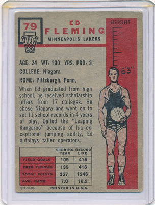 Minneapolis Lakers  #79 Ed Fleming