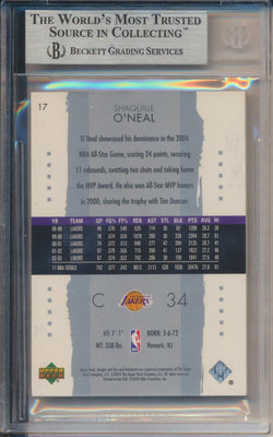 Upper Deck 2003-2004 Exquisite Collection Base #17 Shaquille O'neal 39/225 / BGS Grade 9