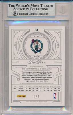 Panini 2009-2010 National Treasures Century Materials #8 Paul Pierce 1/1 / BGS Grade 8.5