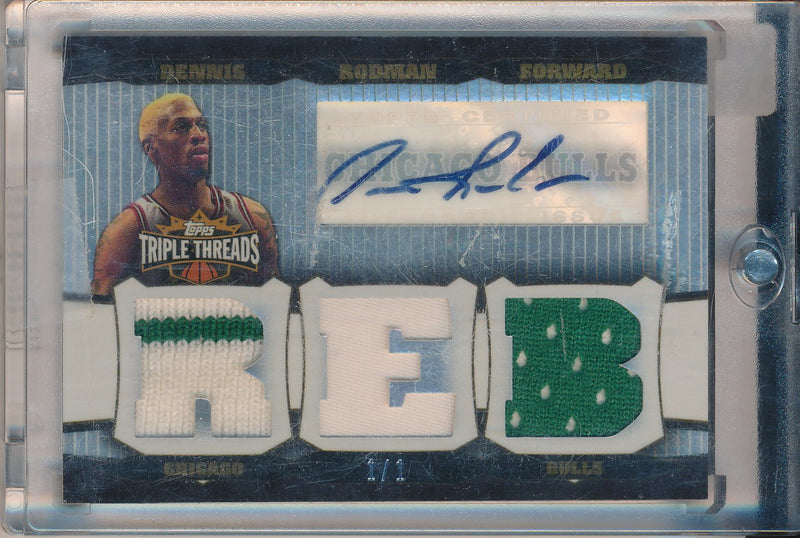 Topps 2006-2007 TripleThreads Platinum #TTRA-86 Dennis Rodman 1/1