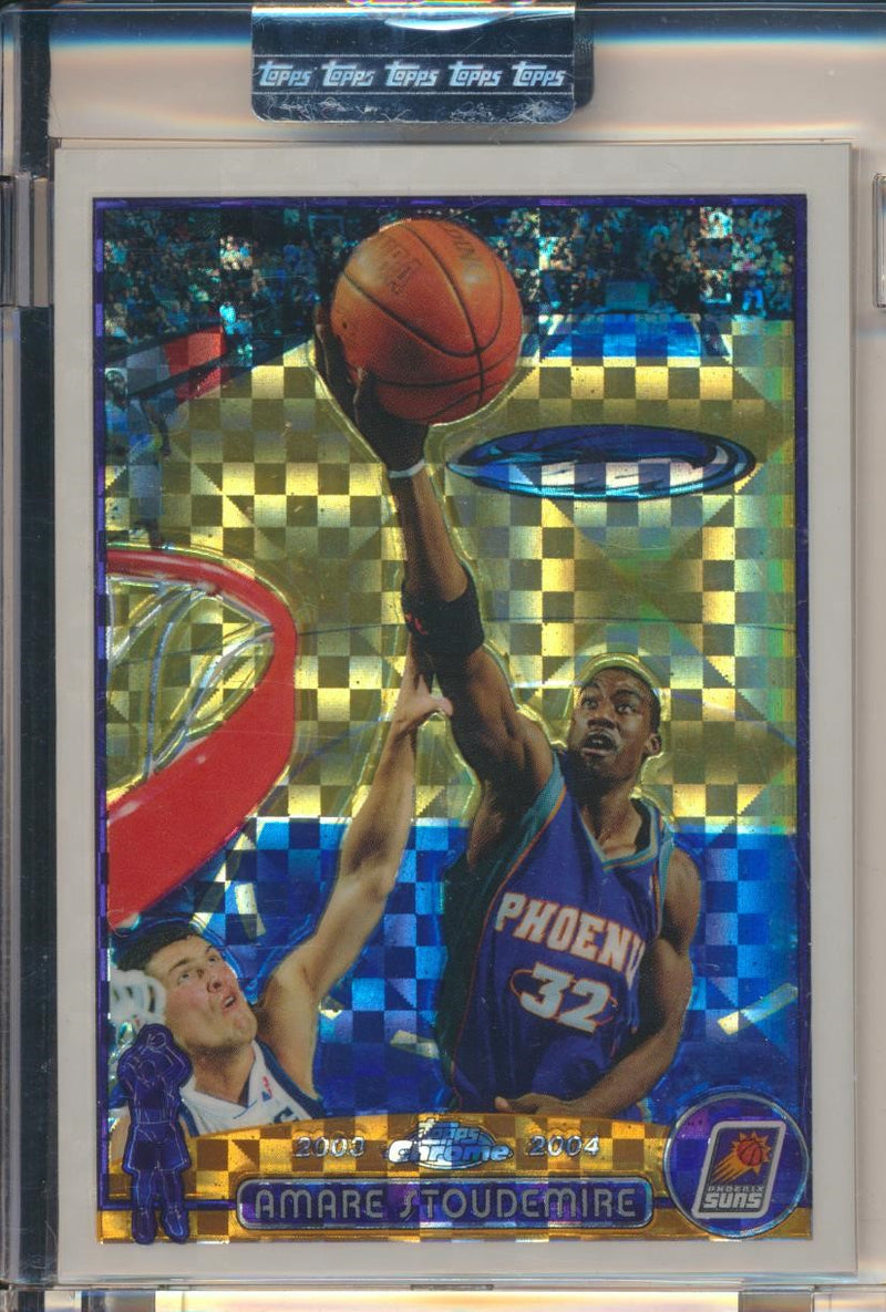 Topps  2003-2004 Chrome  X-Fractor #67 Amare Stoudemire 143/220