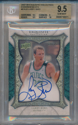 Upper Deck 2007-2008 Ultimate Collection Enshrinements #EN-LB Larry Bird 24/25 / BGS Grade 9.5 / Auto Grade 10