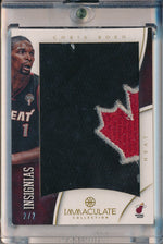 Panini 2012-2013 Immaculate Collection Insignias #II-CB Chris Bosh 2/2