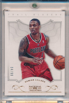 Panini 2012-2013 National Treasures Basketball #100 Damian Lillard 4/99