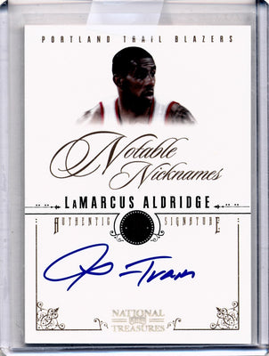 Panini 2010-2011 National Treasures Notable Nicknames  #20 LaMarcus Aldridge 23/59