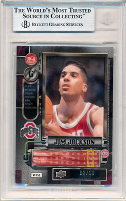 Upper Deck 2011-12 Fleer Retro Precious Metal Gems GREEN #PM-8 Jim Jackson 2/10 / BGS Grade 9