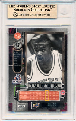 Upper Deck 2011-12 Fleer Retro Precious Metal Gems GREEN #PM-22 Tim Hardaway 8/10 / BGS Grade 9.5